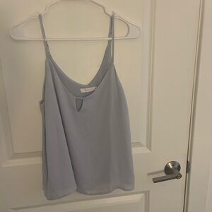 Light Blue Keyhole Lush Tank Top